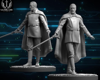 SW Conde Dooku, Impresión 3D 35mm y 40mm para Juego de Mesa SW Legion y SW Shatterpoint, Wargame