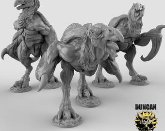 Pássaros do Horror, Miniatura de Resina para Dungeons and Dragons, Jogos de Mesa, Jogos de Guerra, Figuras de D&D, Escala de 28mm ou 32mm