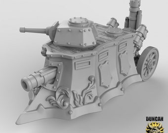 Tank à Vapeur, Miniature en résine pour Jeu de Donjon et Jeu de Table, Wargame, D&D