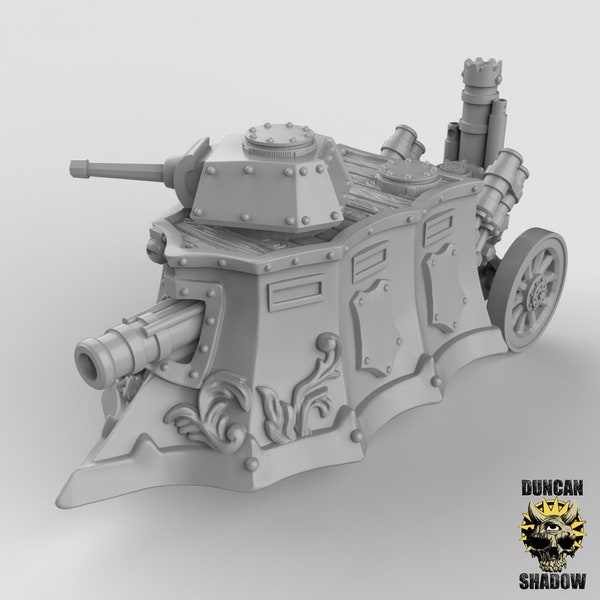 Tank à Vapeur, Miniature en résine pour Jeu de Donjon et Jeu de Table, Wargame, D&D