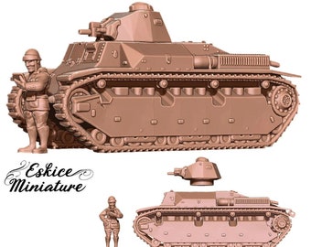 Solido Renault char tank R35 militaire échelle 1/50