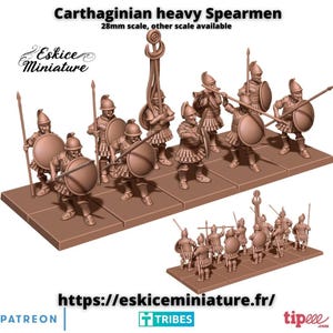 10 Heavy Carthaginian Lancers, Antiquity, 15mm, 20mm, and 28mm, Historical Wargame