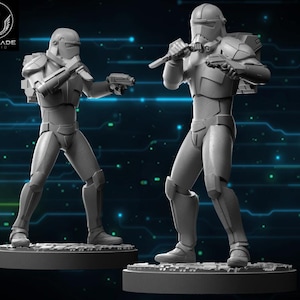 SW Hunter, 3D-Druck 35mm und 40mm für SW Legion und SW Shatterpoint Brettspiel, Wargame