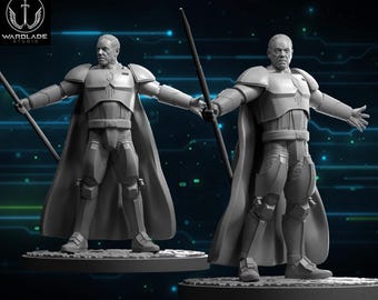 SW Moff Gideon, 3D Printing 35mm and 40mm for Board Game SW Legion and SW Shatterpoint, Wargame