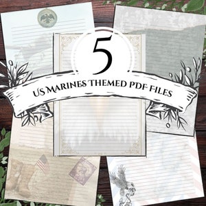 Papelería con temática militar - Papel para escribir cartas militares - ¡Descarga digital imprimible instantánea! - Always Faithful