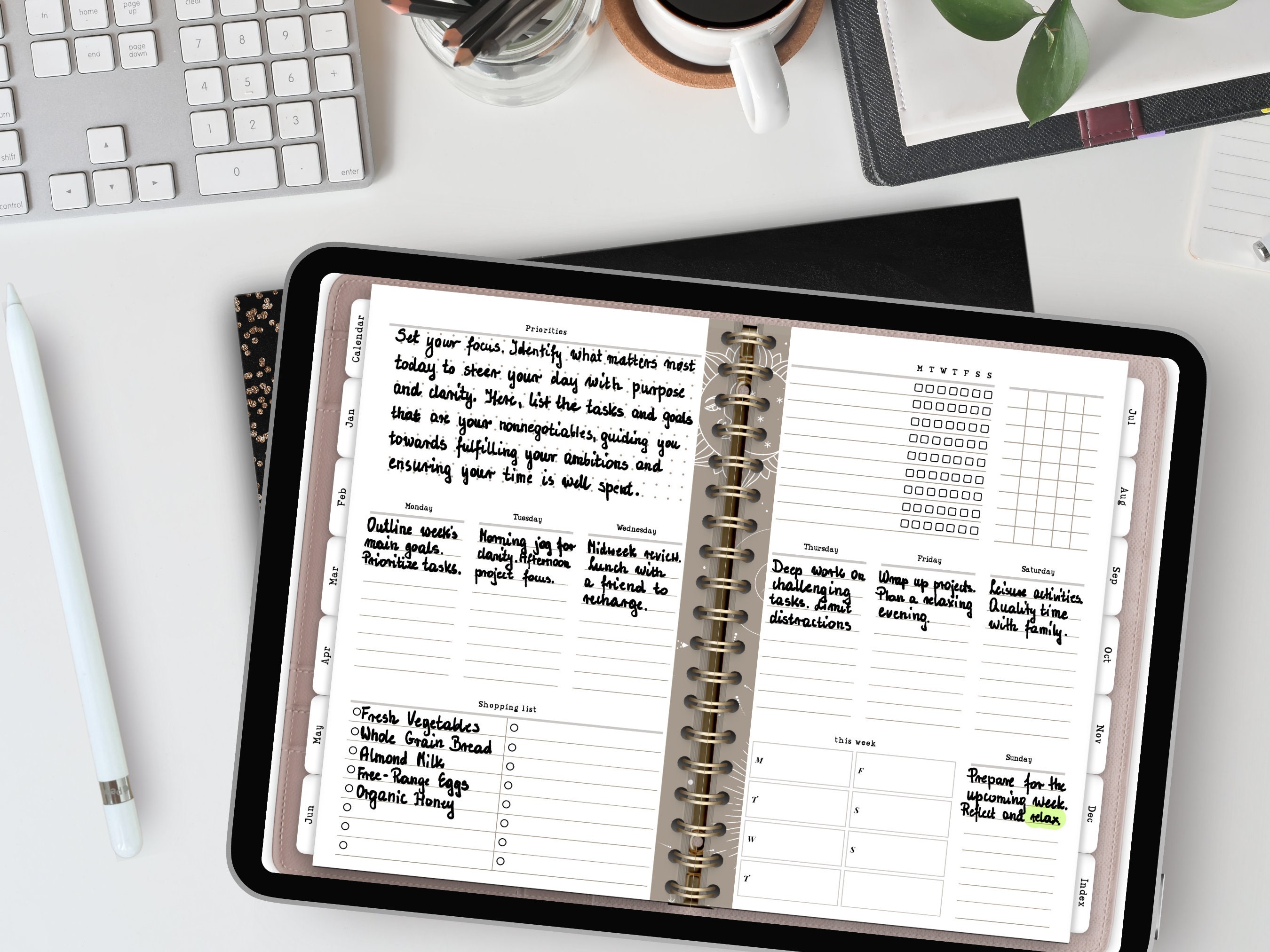 Undated Digital Planner | Goodnotes Planner | Notability Planner | iPad ...