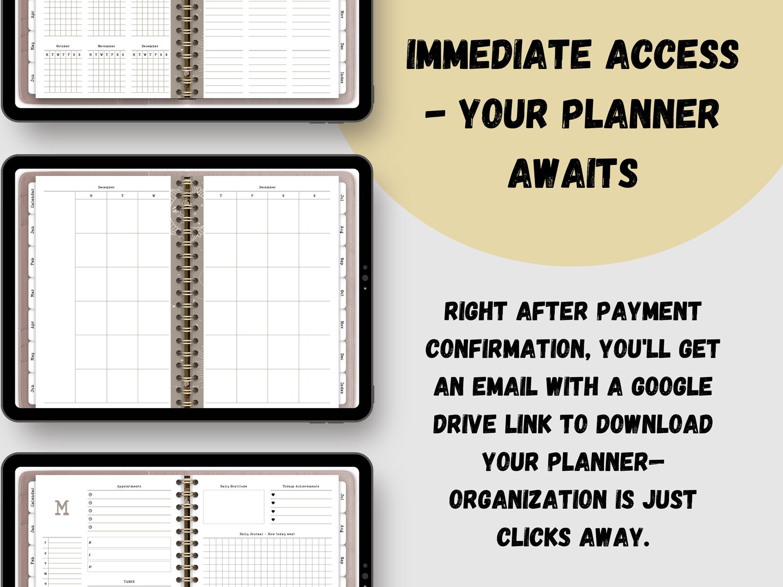 Undated Digital Planner | Goodnotes Planner | Notability Planner | iPad ...