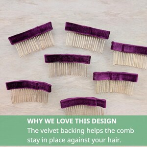 Fall Flower Hair Accessories for Autumn Style Hair Combs with Velvet For Bridesmaids Hair Style with Handmade Whimsical Touch