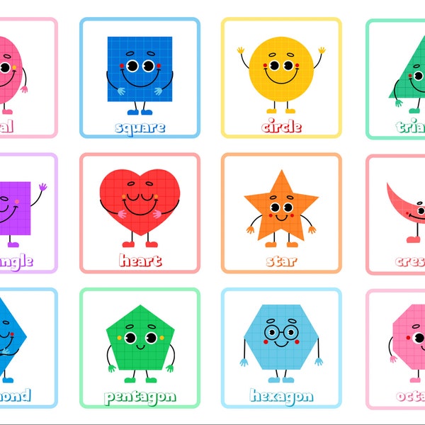 Printable worksheets for kids .. easy to learn shapes