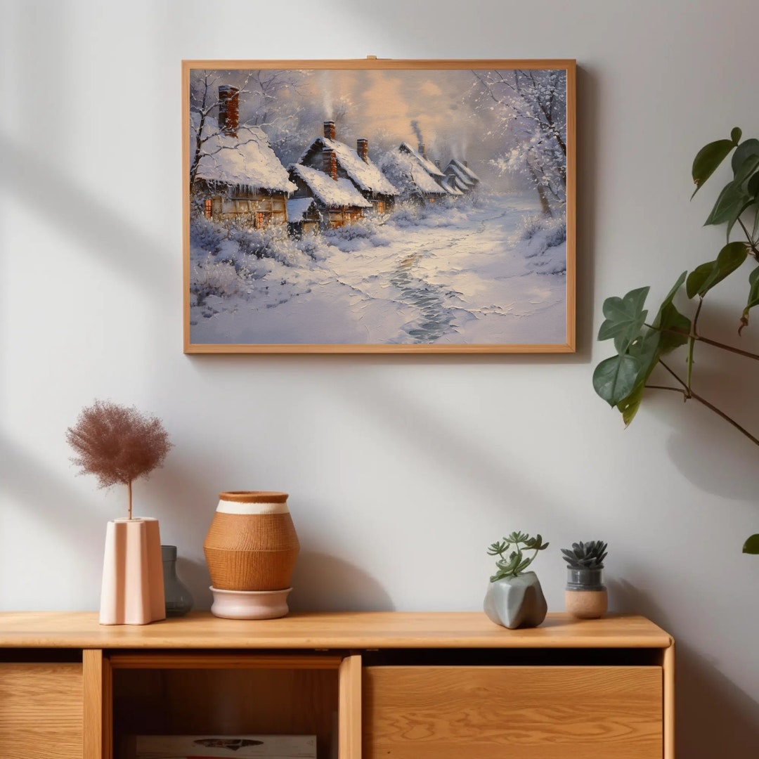 A Small, Secluded Village During the Heart of Winter. the Scene is ...
