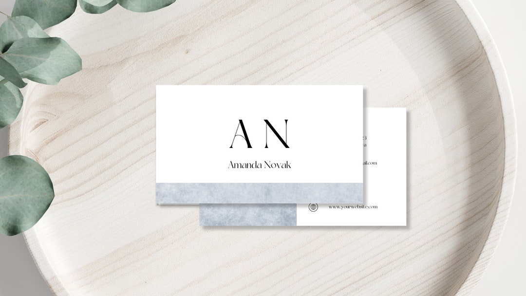 Editable Canva Business Card Minimalistic Elegant Business Esthetician ...