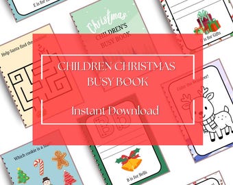 Children’s Christmas Busy Book — 60 Pages of Holiday Fun DIGITAL PRODUCT