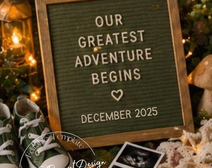 Woodland Forest Theme: Editable Canva Pregnancy Template (Digital Download)
