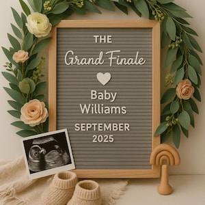 CUSTOM PREGNANCY ANNOUNCEMENT- Baby Announcement, Digital, Canva Template, Pregnancy Announcement, Baby Reveal- Personalized Design
