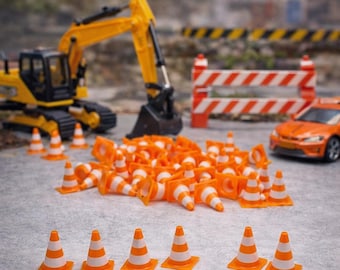 Mini Traffic Cones for Hot Wheels and HO Scale Dioramas