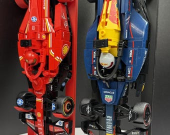 Vertical LEGO Speed Champions F1 Formula 1 Car Display Stand Holder for Racing Motorsport