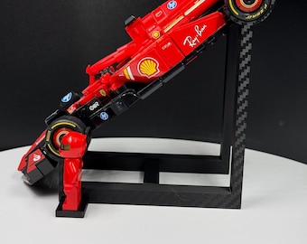Stand for LEGO Speed Champions F1 2025  with carbon fiber finish | Ferrari | Red Bull | McLaren | Mercedes | formula 1