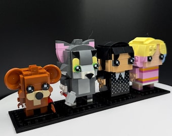 Display Stand for LEGO BrickHeadz | Space-Saving Shelf for Star Wars Disney Marvel Collector Figures |Lego Shelf for Neat Display