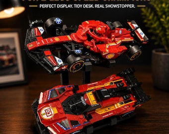 Custom Display Stand for 2 LEGO Speed Champions - Ideal for Showcasing