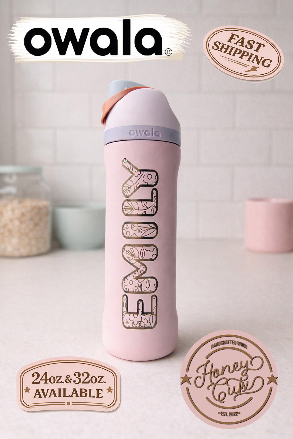Personalized Owala Water Bottle 24oz 32oz • Custom Laser Engraved ...