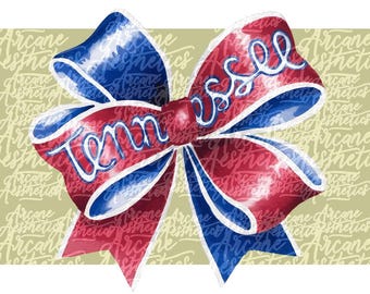 Arco de fútbol de Tennessee PNG para sublimación imprimible, día del juego, deporte femenino, acuarela, cinta, clipart, planificador, fútbol de Tennessee, impresión