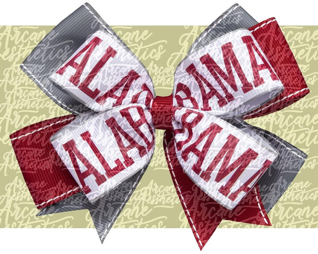 Alabama Coquette Bow Png for Sublimation Printable Game Day Sport T ...