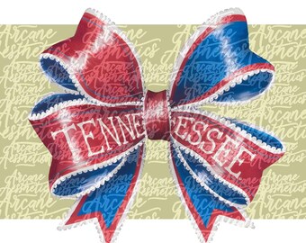 Arco de fútbol de Tennessee PNG para sublimación imprimible, día del juego, deporte femenino, acuarela, cinta, clipart, planificador, fútbol de Tennessee, impresión