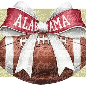Sticker football Alabama PNG sublimation aquarelle SVG Alabama pour le jour du match cadeau sport féminin pour verre de football Alabama imprimable DTF