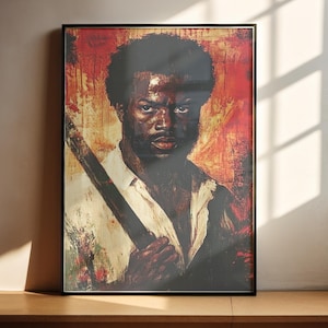 Nat Turner Paletmes schilderij print muur kunst Home Warming cadeau voor zwarte geschiedenis slaapkamer poster familie lounge decor Amerikaans iconisch