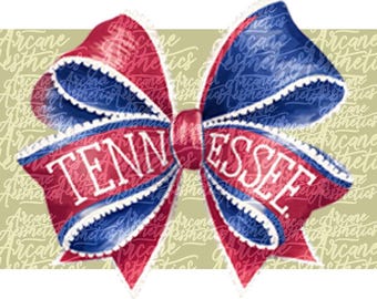 Arco de fútbol de Tennessee PNG para sublimación imprimible, día del juego, deporte femenino, acuarela, cinta, clipart, planificador, fútbol de Tennessee, impresión