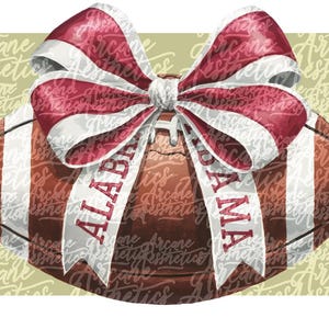 Sticker football Alabama PNG sublimation aquarelle SVG Alabama pour le jour du match cadeau sport féminin pour verre de football Alabama imprimable DTF