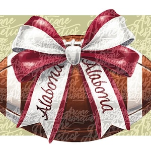 Sticker football Alabama PNG sublimation aquarelle SVG Alabama pour le jour du match cadeau sport féminin pour verre de football Alabama imprimable DTF