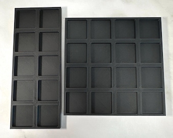 Wargaming 25mm to 30mm square base adapter movement trays
