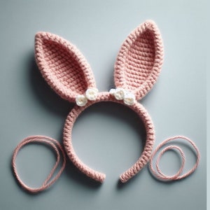 Bunny Ears Crochet Pdf - Bunny Ears Knitting Pdf - Bunny Ears Pattern Pdf