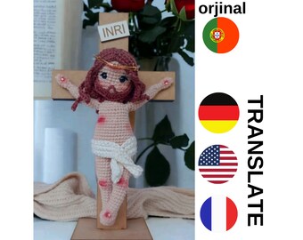 Poupée Amigurumi Jésus au crochet Pdf - Christian Amigurumi Toy Pdf - Jésus Noël