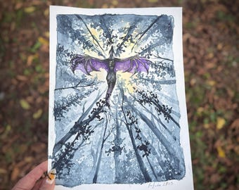 Dragon Original Watercolor