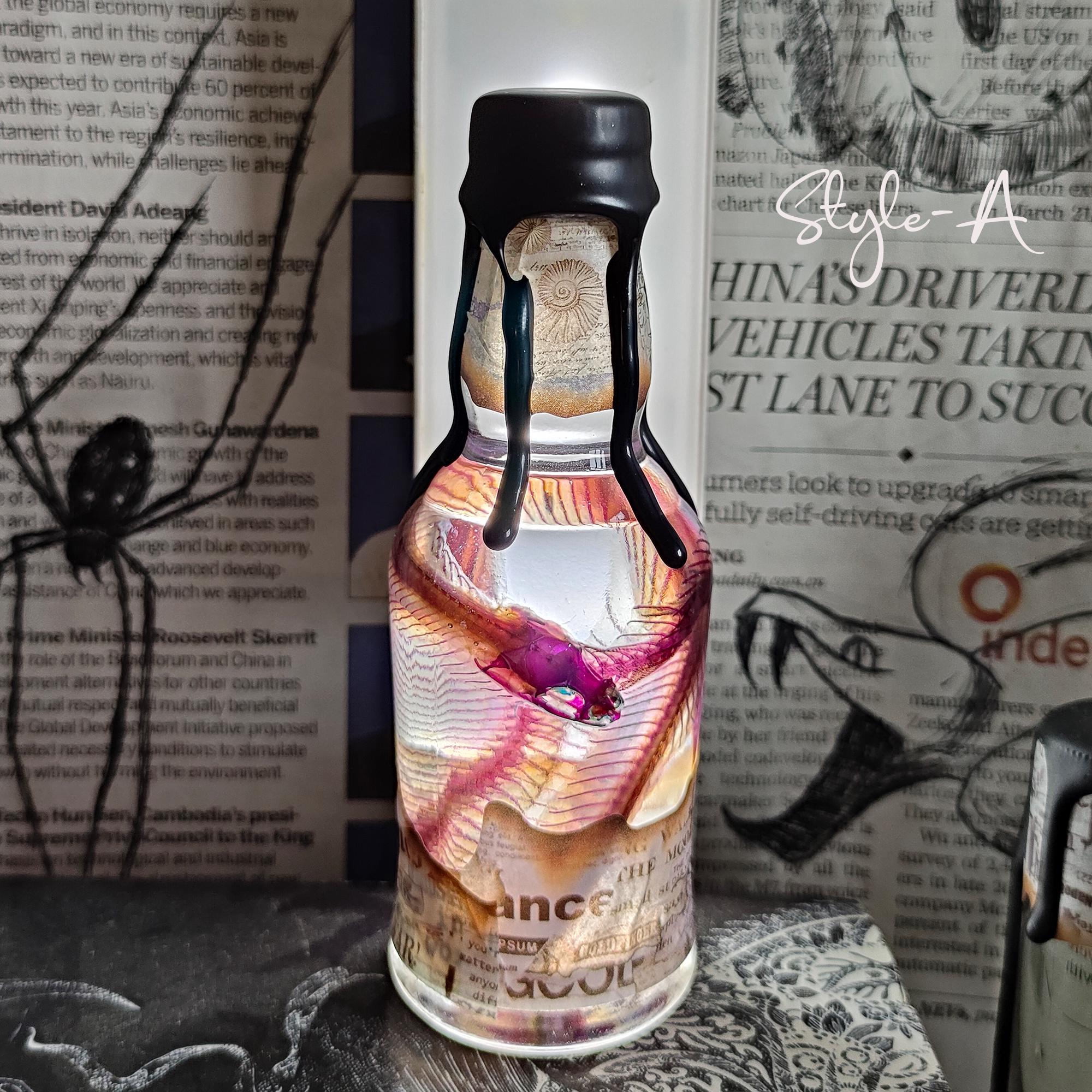 Real Dyed Snake Skeleton Specimen, Real Animal Specimen, Snake Specimen