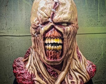 Némesis latex mask, movie, resident, Game, villain, halloween, cosplay, gift
