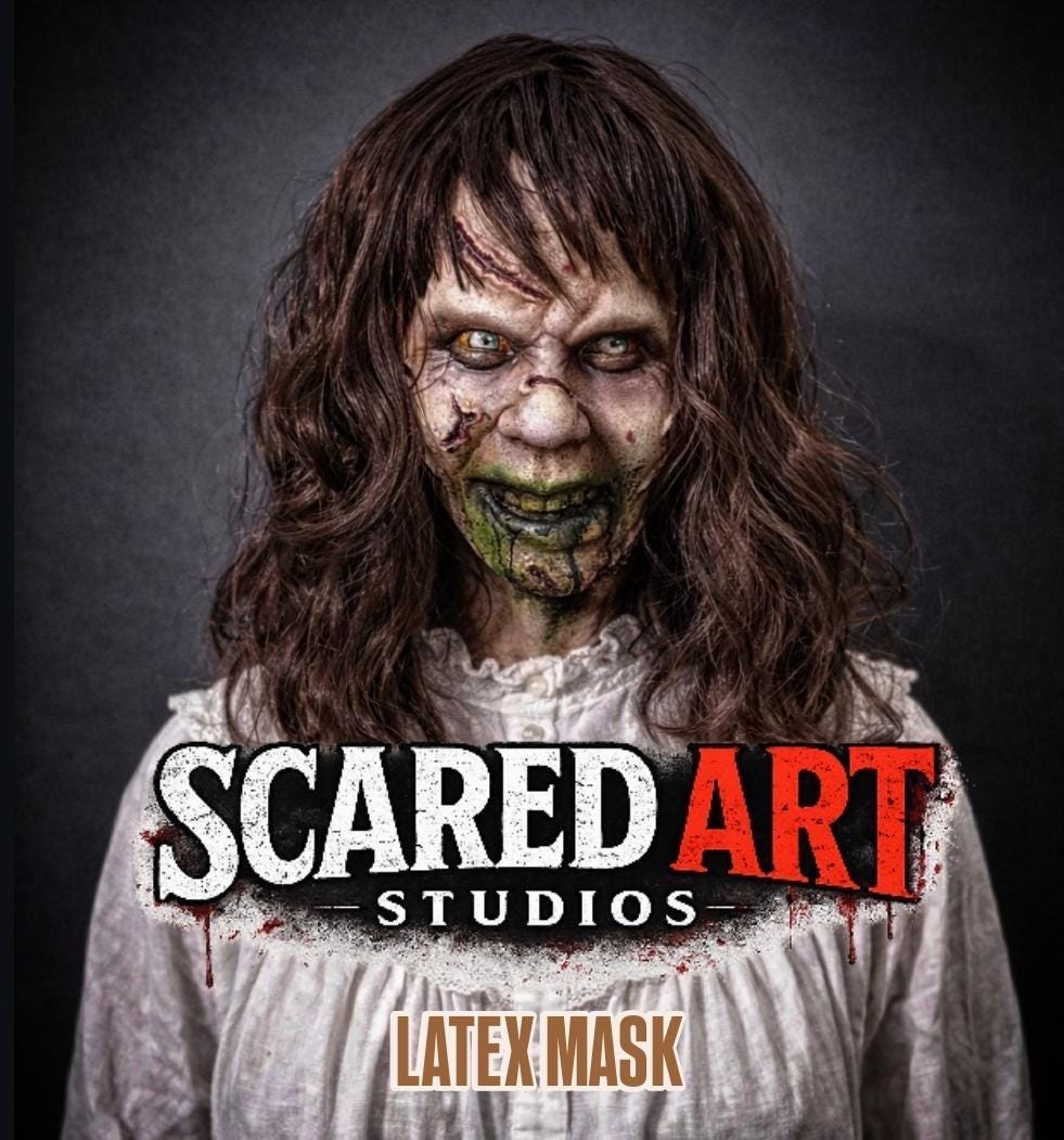 George Ragan Mask Regan Exorcist Latex Mask, Regan Mac, Movie, MASK, Terror, Halloween ...