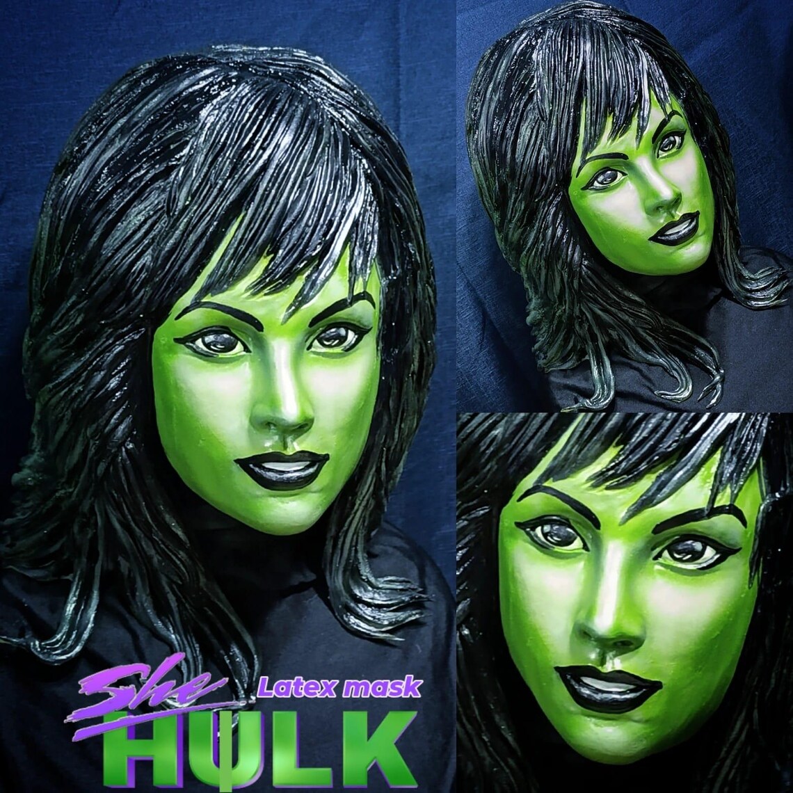 Hulk Incredible man latex Lou Ferrigno masker deluxe/ film/ cosplay/ Halloween/ groen - België