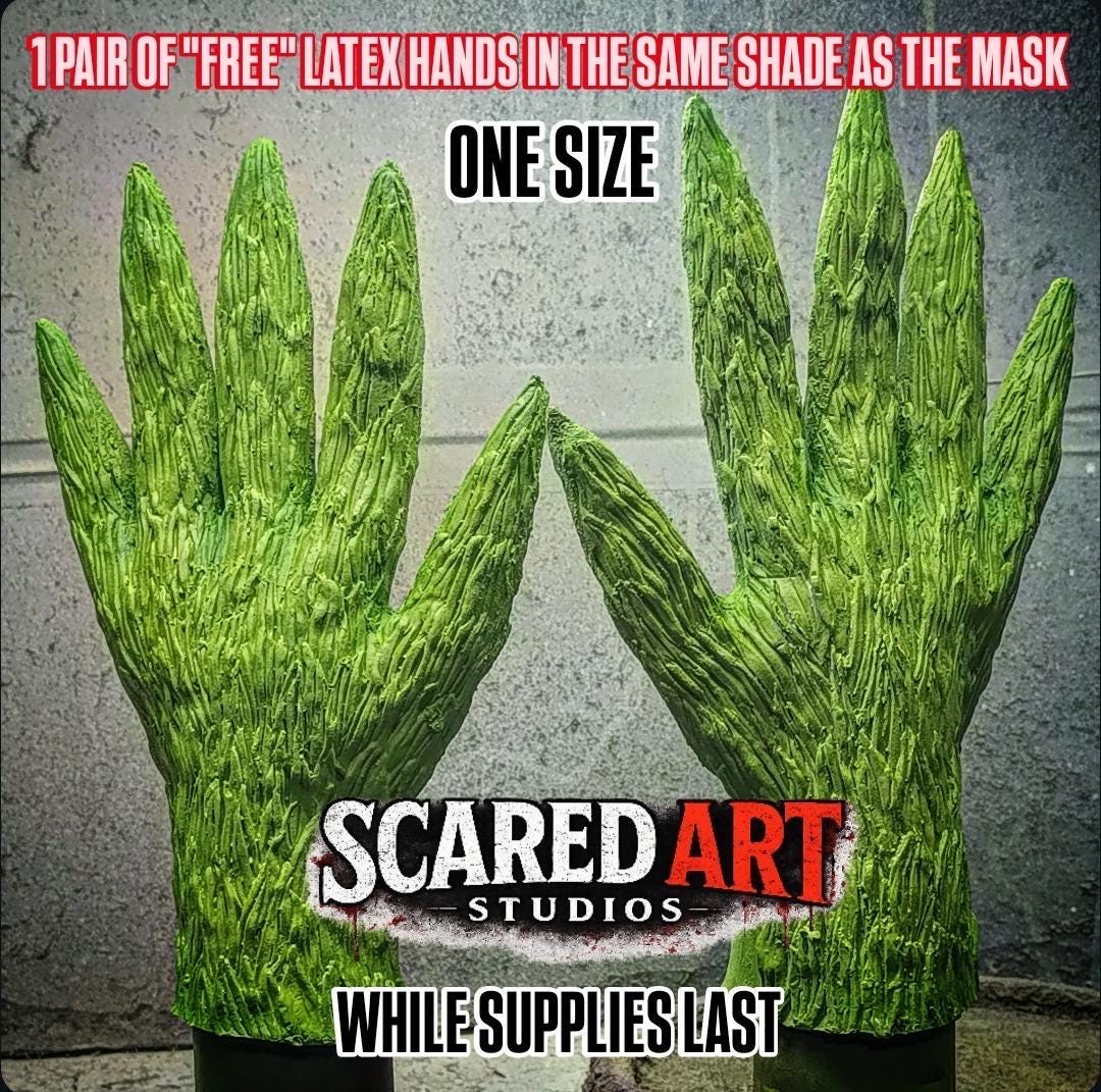 Green Monster Mask (latex Mask) CHINLESS Mask , Movie, Mask, Christmas ...
