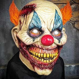 Clown latex mask , halloween/terror/clown/cosplay/gif/mask/movie