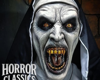 The nun latex mask /cosplay /terror /halloween/gif/cosplay /movie /nun