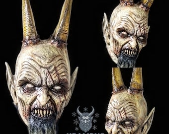Krampus latex mask nordic #2,  christmas, movie, navidad, geek, cosplay, gif, cosplay, terror, krampus
