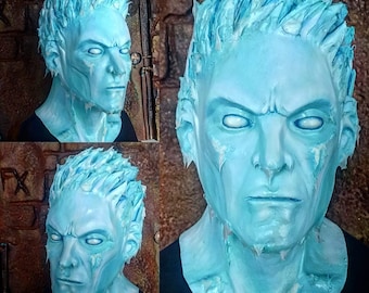 Ice man latex mask marvel/ comic/ Halloween/ costume/ cosplay/ gift