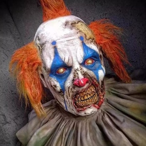 Clown latex, mask, terror