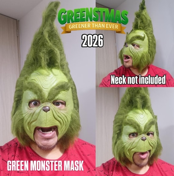 グリーンモンスターマスクサンタクリスマスグリーン（首は含まれません