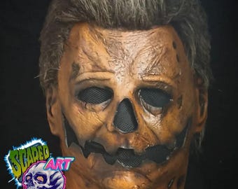 ハロウィン マイケルマイヤーズ マスクとパンプキンのセット！ マイケル・マイヤーズ ラテックスマスク - ハロウィンパンプキン