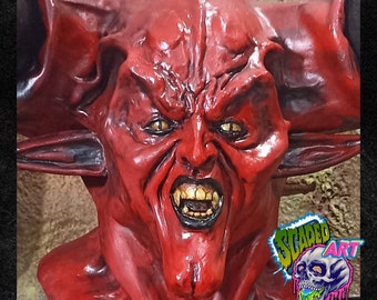 Demond lord of darkness latex mask deluxe, horror movie, Halloween, cosplay