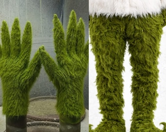 Green monster pants+hands+shoecovers